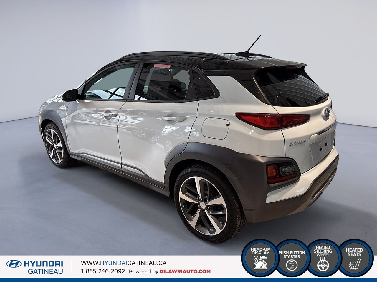 2018 Hyundai Kona White Gatineau - photo #3