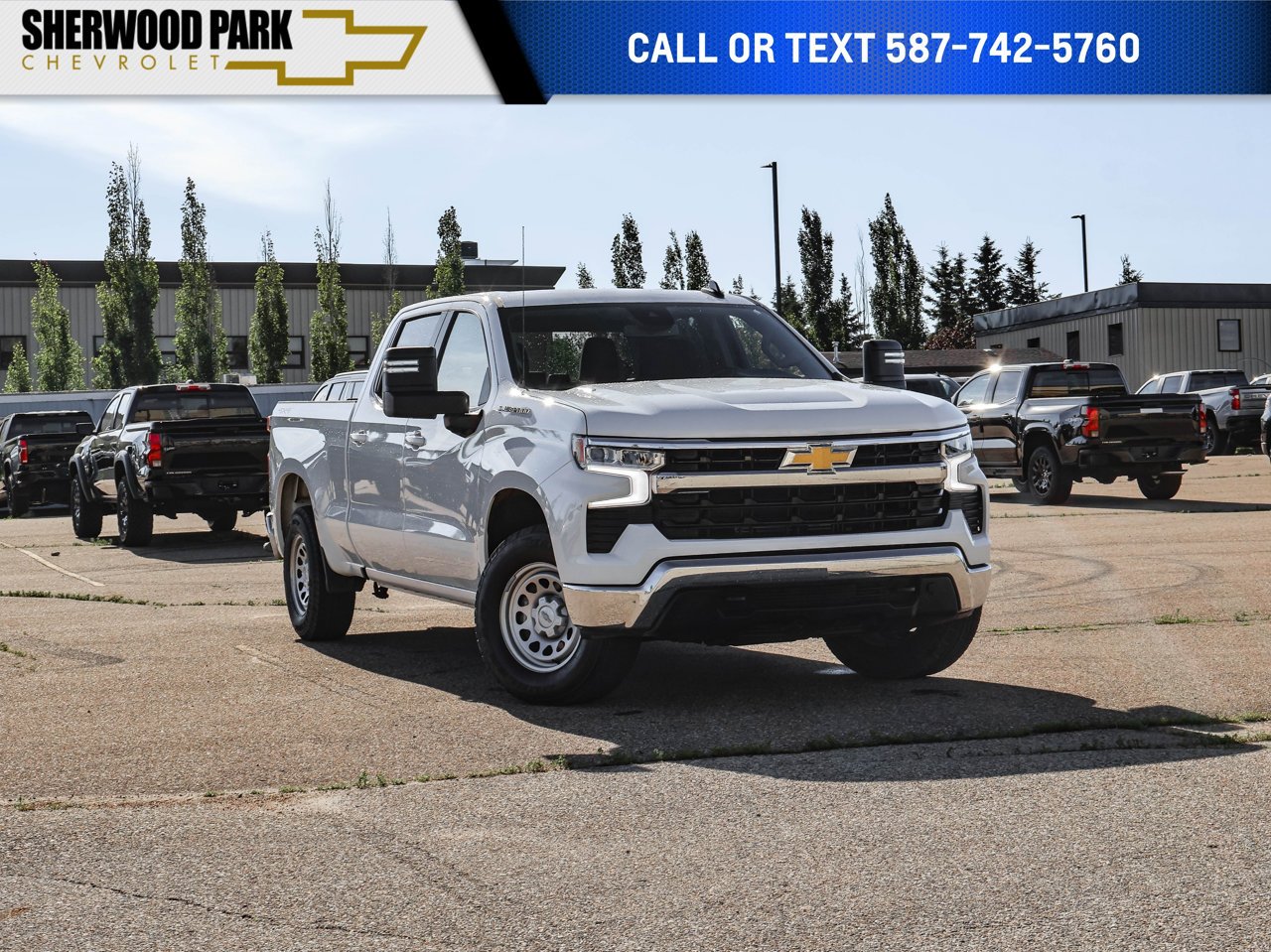 2025 Chevrolet Silverado 1500 4WD Crew Cab 147 LT White Sherwood Park - photo #0