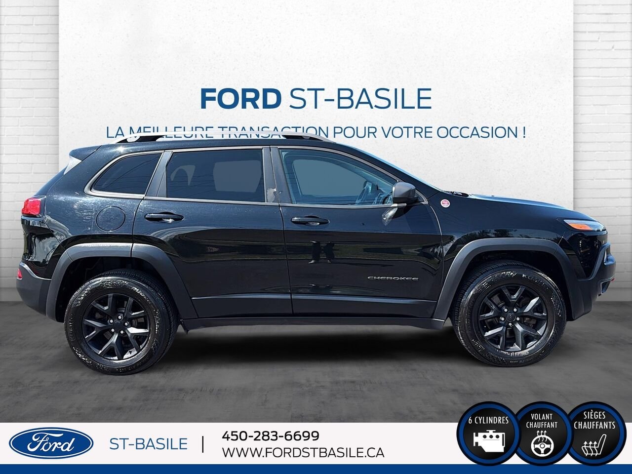 2018 JEEP CHEROKEE Black Saint-Basile-le-Grand - photo #9