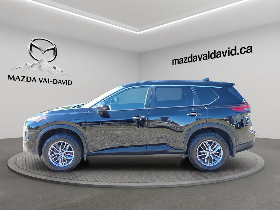Nissan Rogue S TI, volant chauffant, détecteur d'angles morts, cruise control 2024 Noir