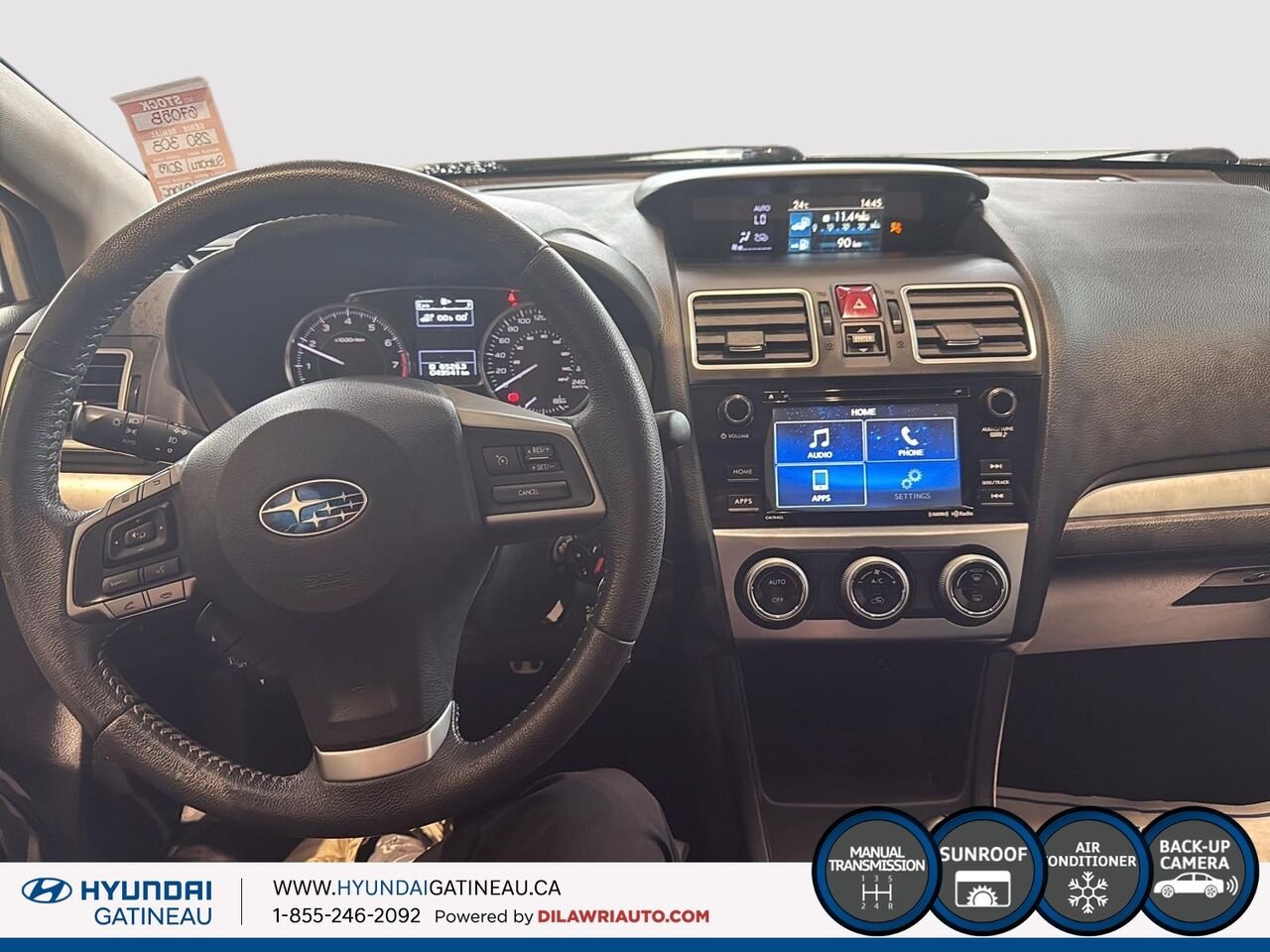 Subaru Impreza Voiture à hayon, 5 portes, boîte manuelle *** bas millage , AWD *** 2015 Blanc Ottawa & Gatineau - photo #8