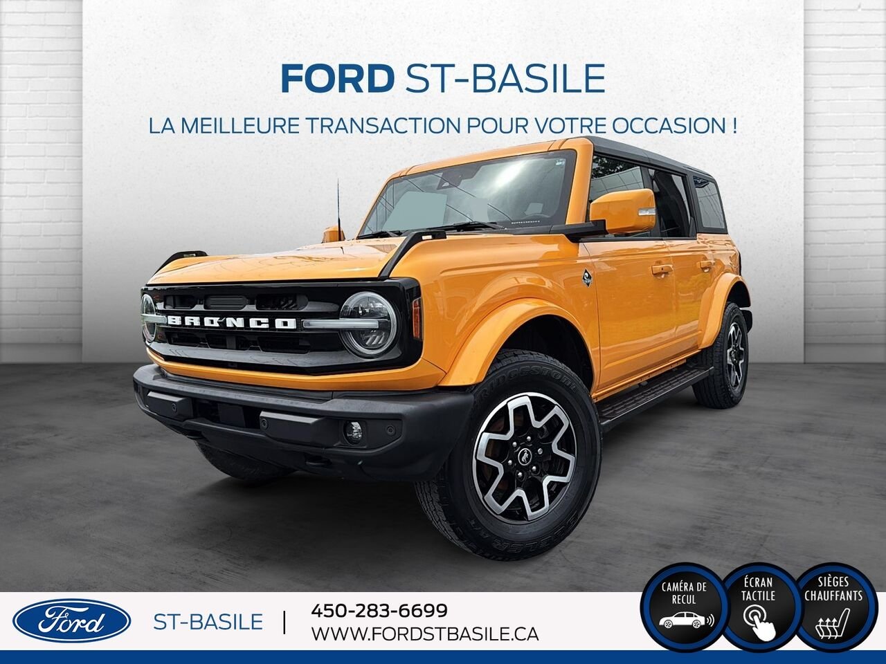 2022 Ford Bronco Orange Saint-Basile-le-Grand - photo #0