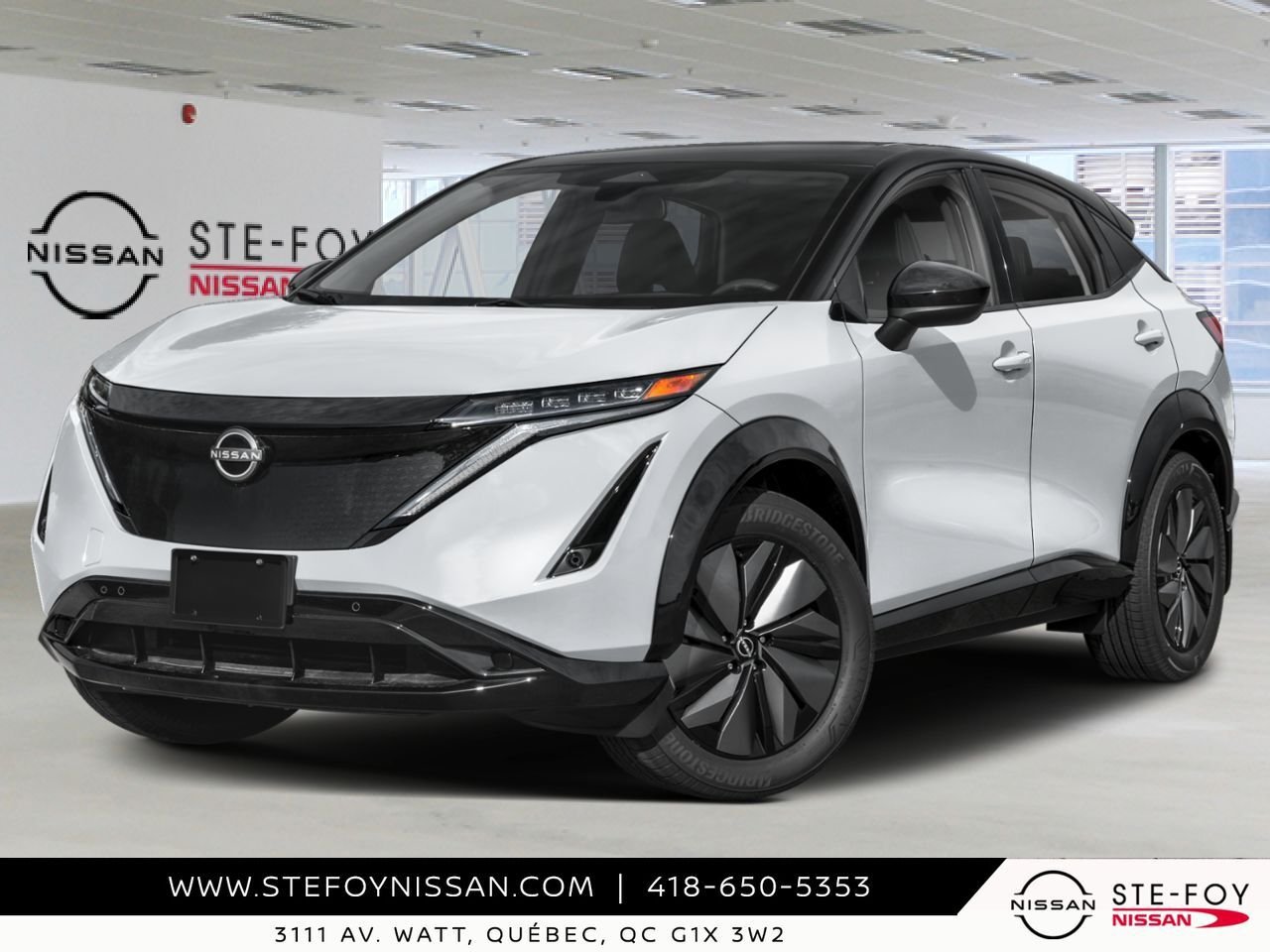 2026 NISSAN ARIYA Everest White Pearl Tricoat/Black Diamond Pearl Ste-Foy - photo #0
