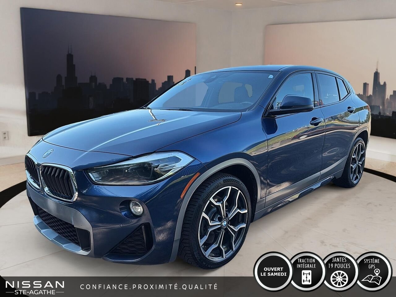 BMW X2 xDrive28i coupé pour activités sportives/CUIR| TOIT| CARPLAY 2020 Bleu Saint-Jérôme - photo #0