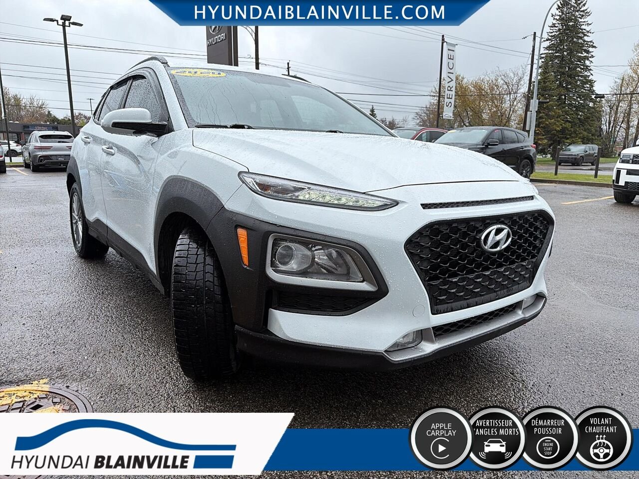2020 Hyundai Kona White Blainville - photo #2