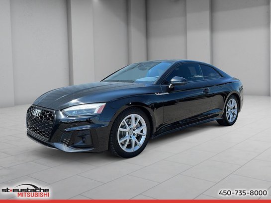 Audi A5 coupé Technik 2.0 TFSI quattro-cuir-toit panoramique-sièges électrique chauffants 2021 Noir
