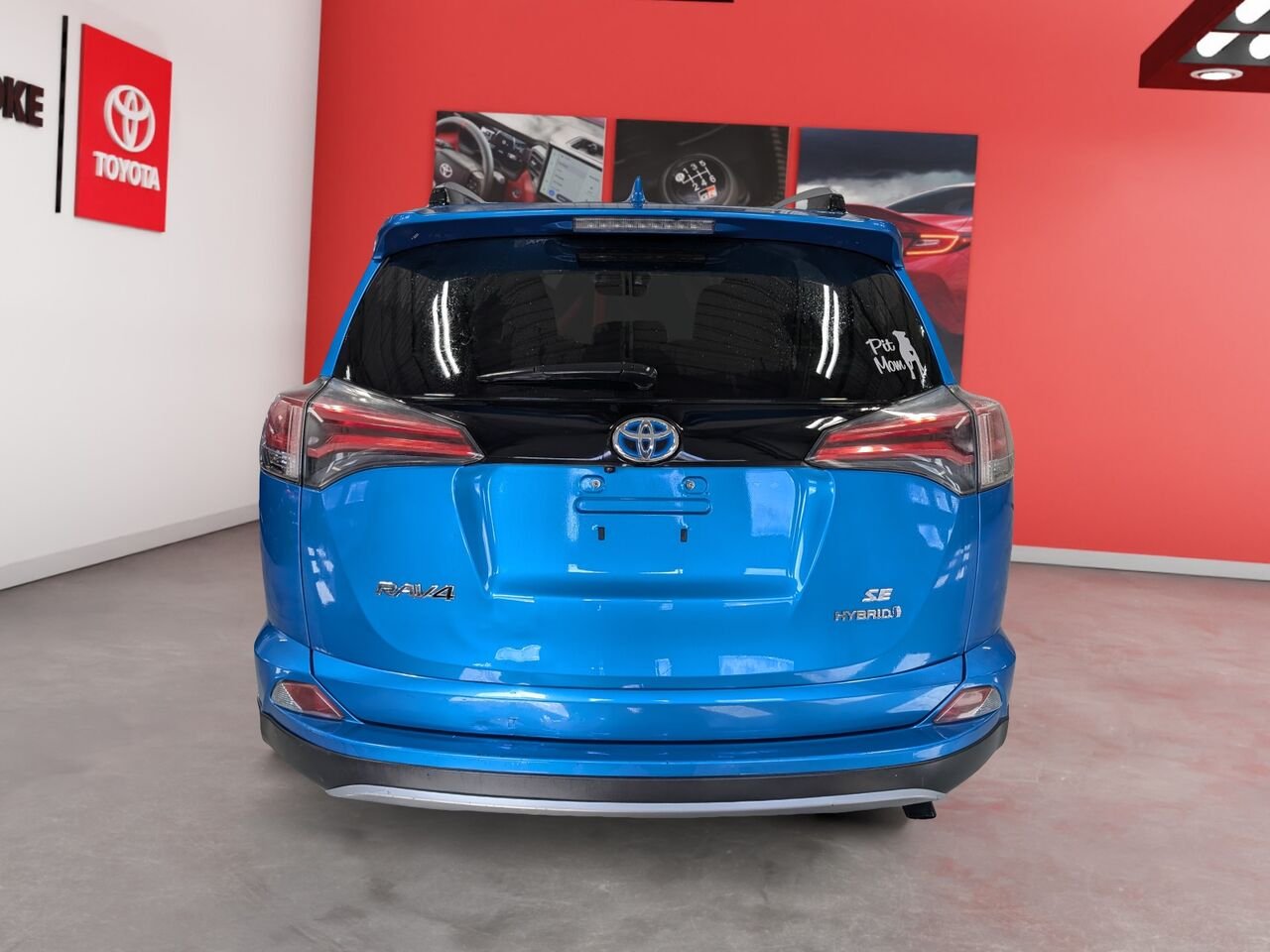 2017 Toyota RAV4 Hybrid JTMJJREV6HD088292 Electric Storm Blue Sherbrooke - photo #3