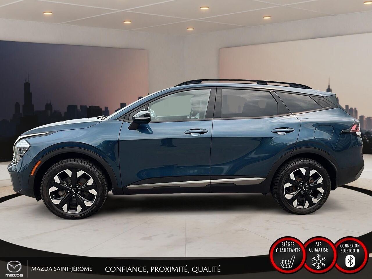 Kia Sportage X-Line | AWD | 2023 Bleu Saint-Jérôme - photo #10