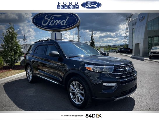 Ford Explorer XLT, quatre roues motrices 2022 Noir