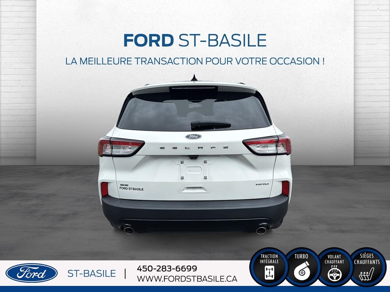 Ford Escape 2021 Blanc Saint-Basile-le-Grand - photo #6