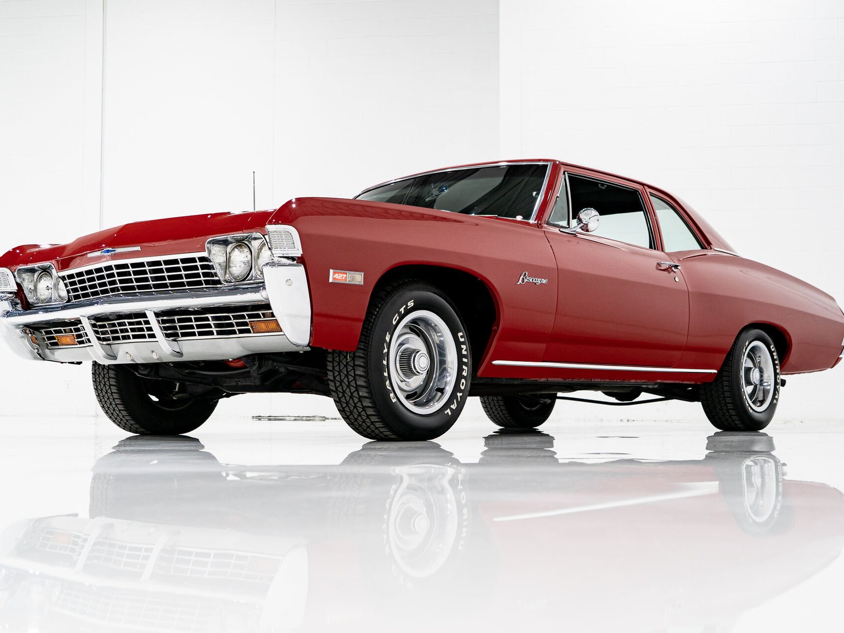 Chevrolet Biscayne **PRIX EN USD** L36 4 speed GM Canada paperwork 1968 Rouge Montréal - photo #32