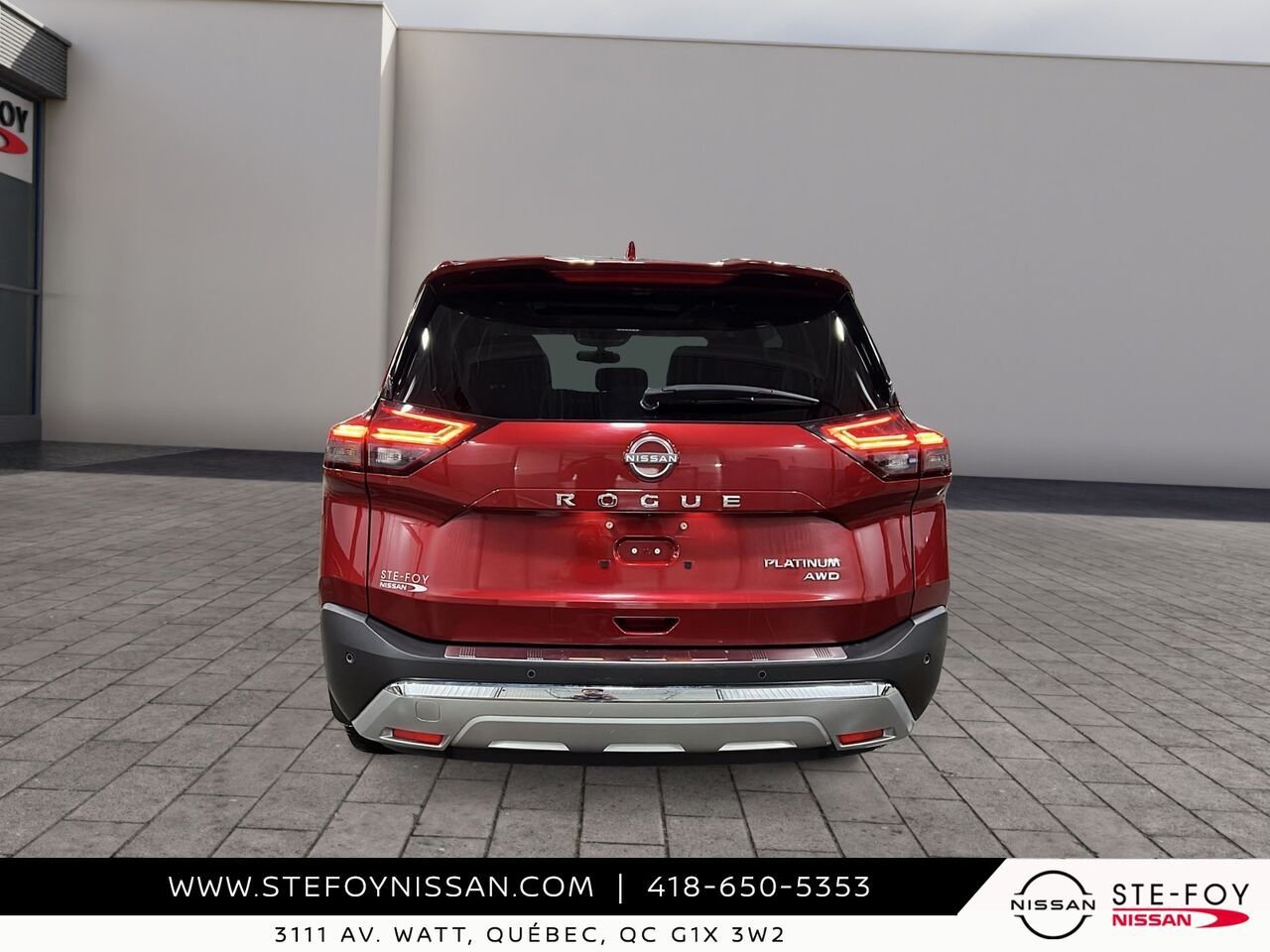 2023 Nissan Rogue Platine 4WD Cuir Red Ste-Foy - photo #2
