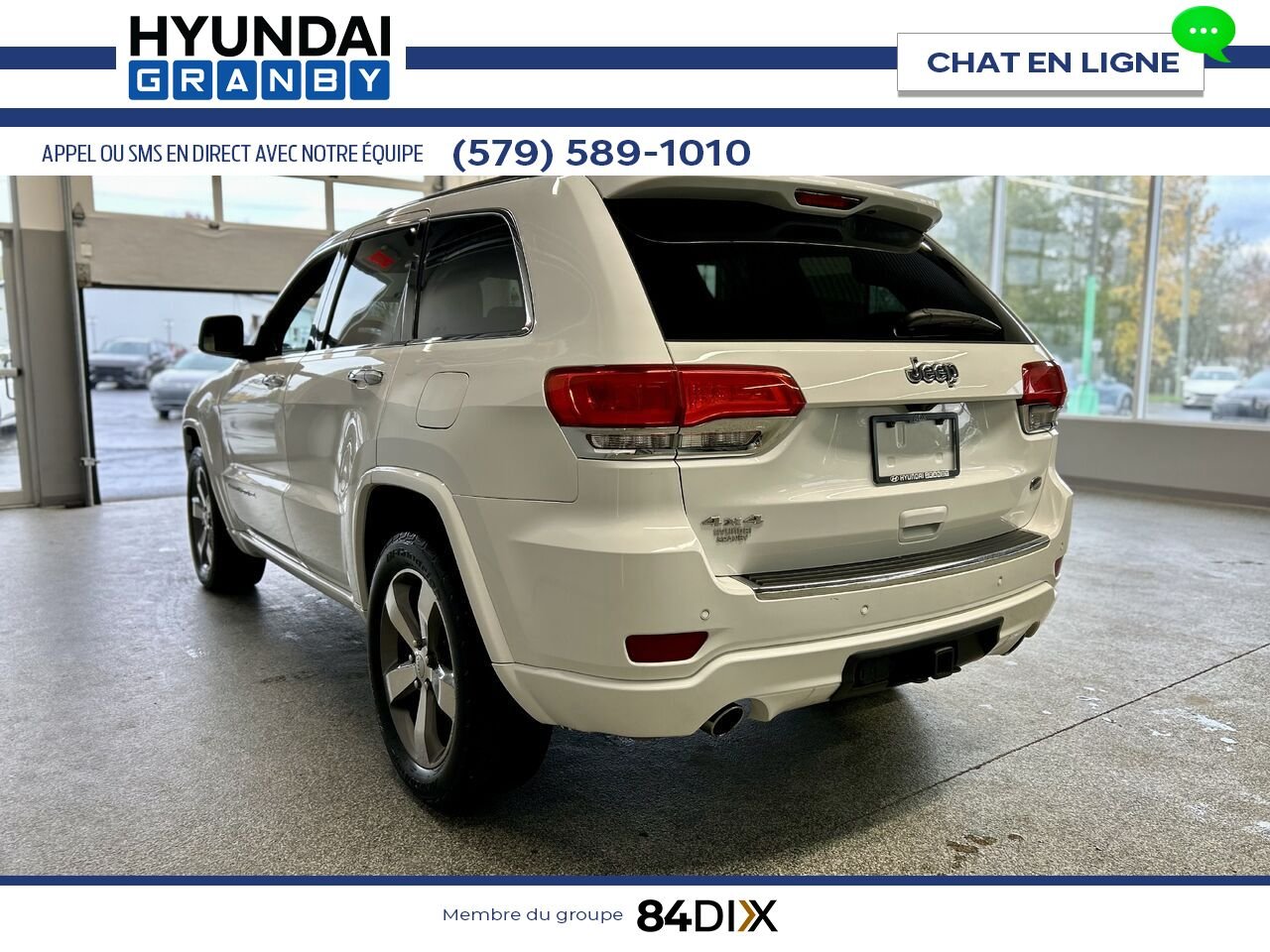 2015 Jeep Grand Cherokee White Granby - photo #4