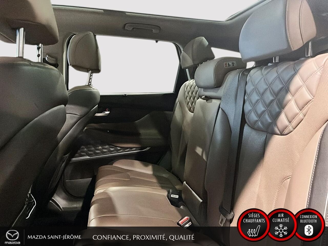 2022 Hyundai Santa Fe Hybrid Preferred Trend hybride | TOIT PANORAMIQUE | CUIR | AWD White Saint-Jérôme - photo #21