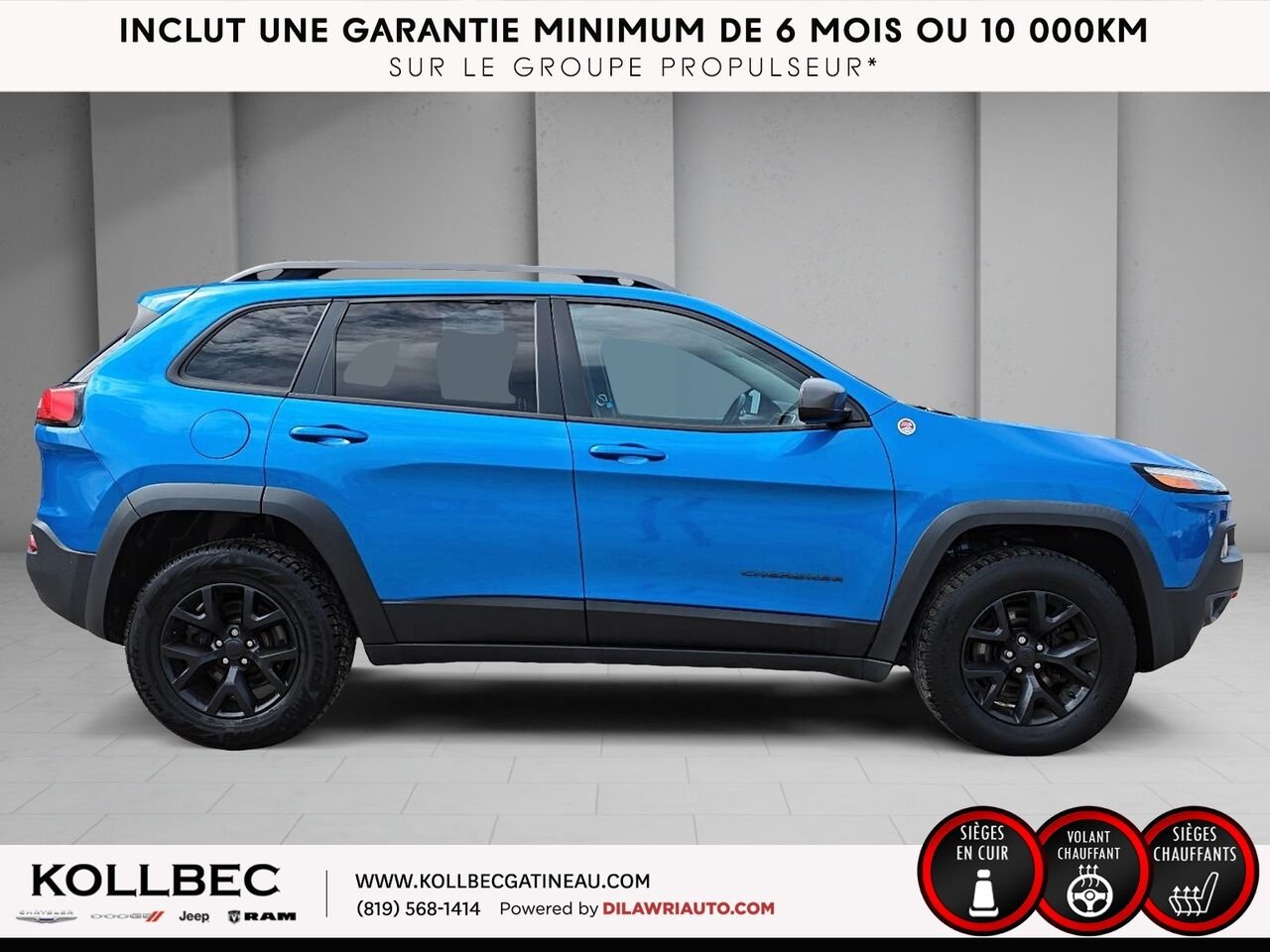 JEEP CHEROKEE Trailhawk 4x4 2018 Bleu Ottawa & Gatineau - photo #12