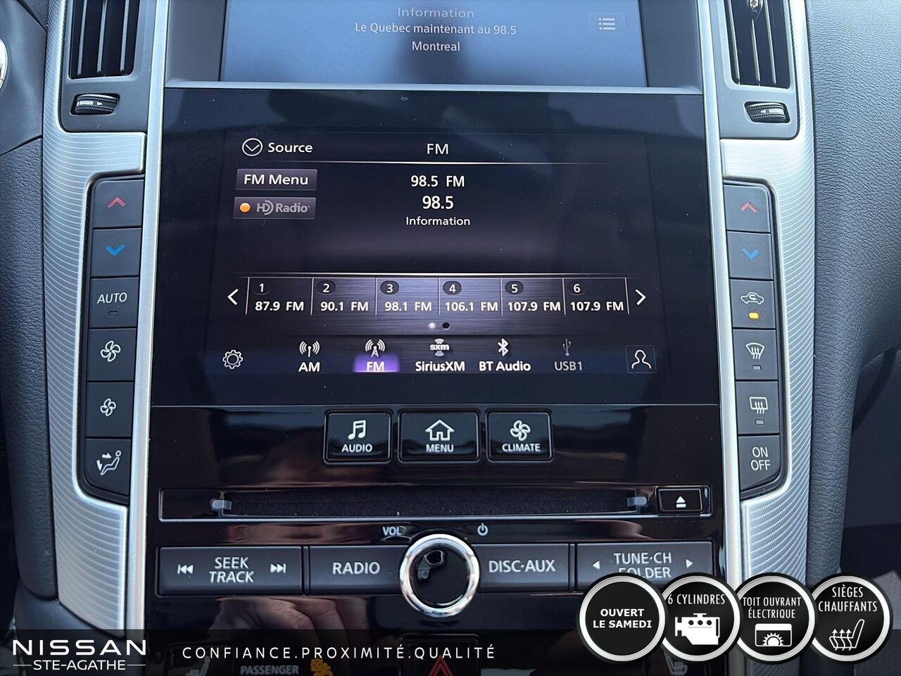 INFINITI Q50 LUXE| TOIT| AWD| CARPLAY 2024 Noir Saint-Jérôme - photo #19