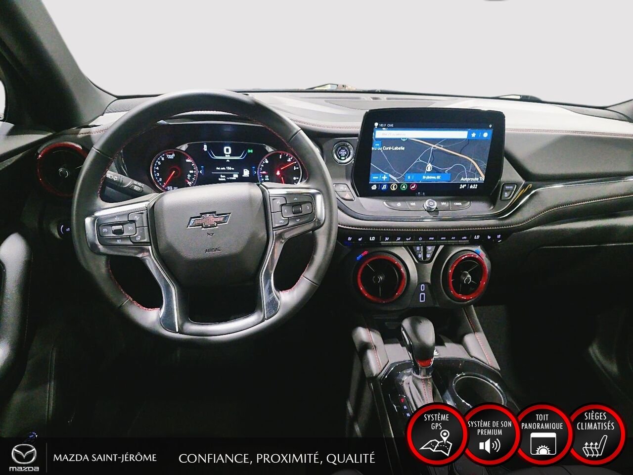 Chevrolet Blazer RS | V6 | AWD | TOIT PANORAMIQUE | CUIR | 2024 Noir Saint-Jérôme - photo #23