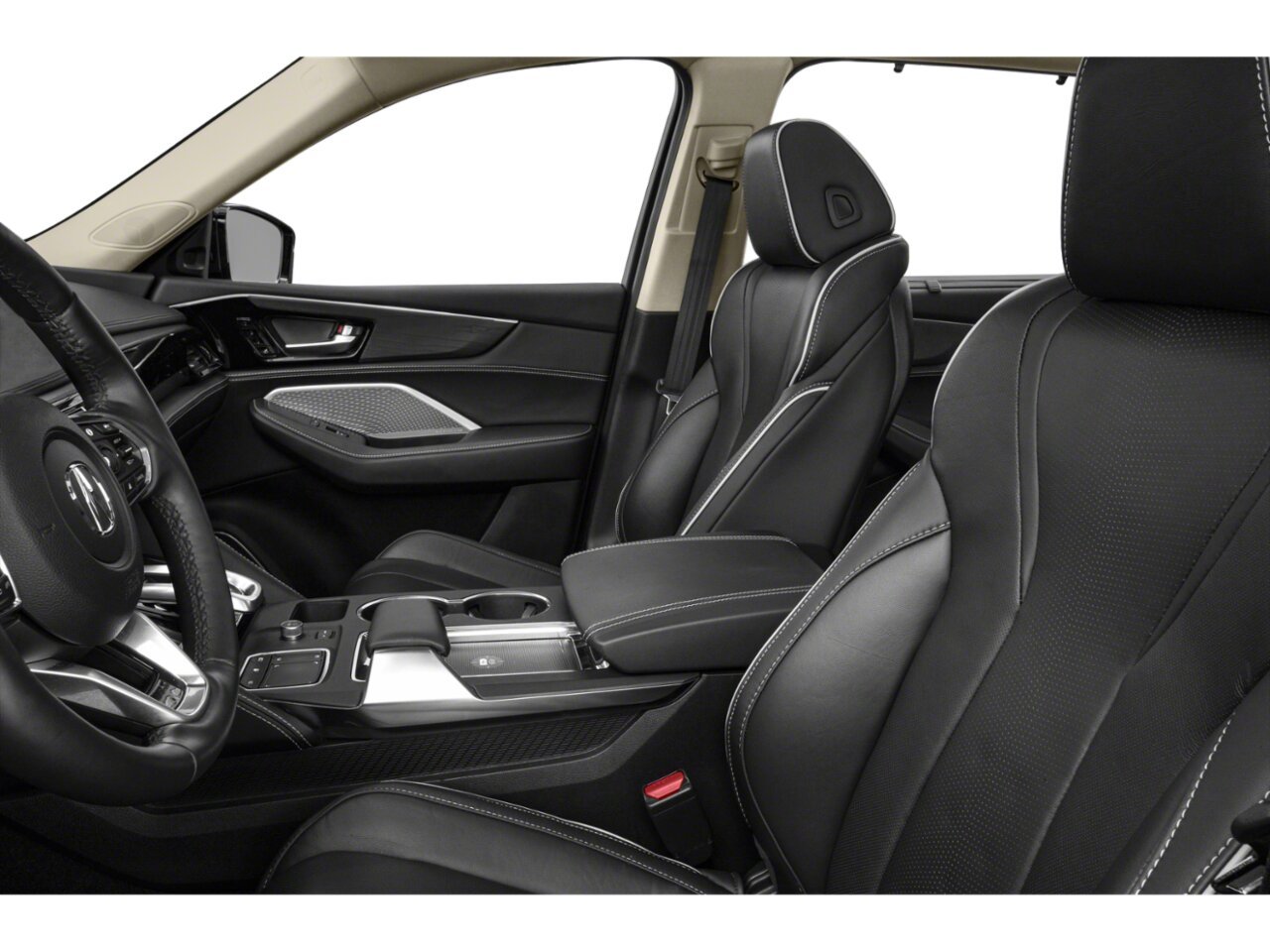 Acura MDX Platinum Elite 2023 PLATINUM WHITE PEARL(NH-883P)-EBONY Saint-Eustache - photo #8