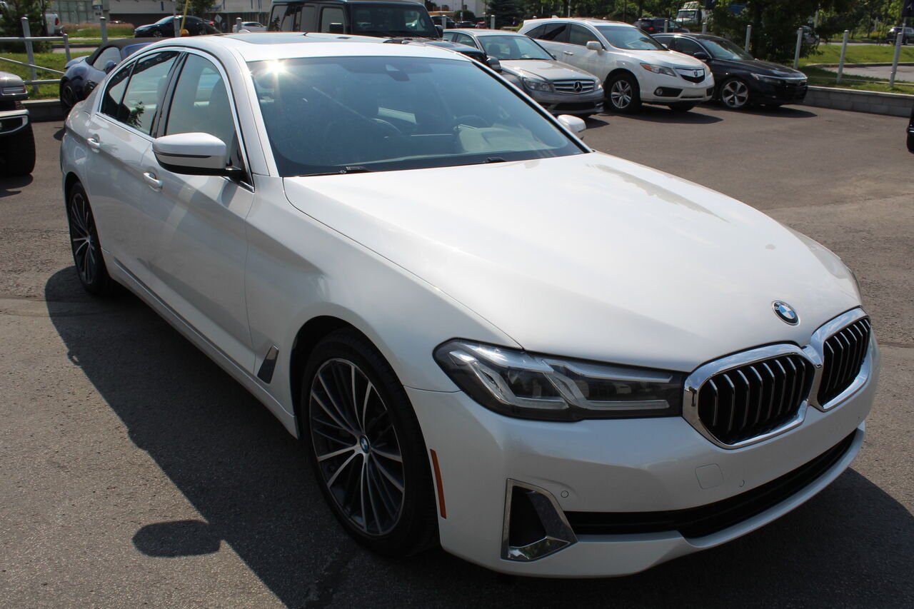 2021 BMW 5 Series VIN: WBA13BJ06MCG37906 White Sainte-Rose - photo #4