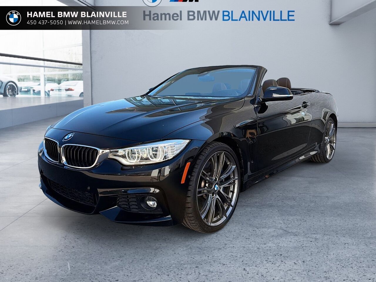 Black 2016 BMW 4 Series Convertible All-Wheel Drive Automatic