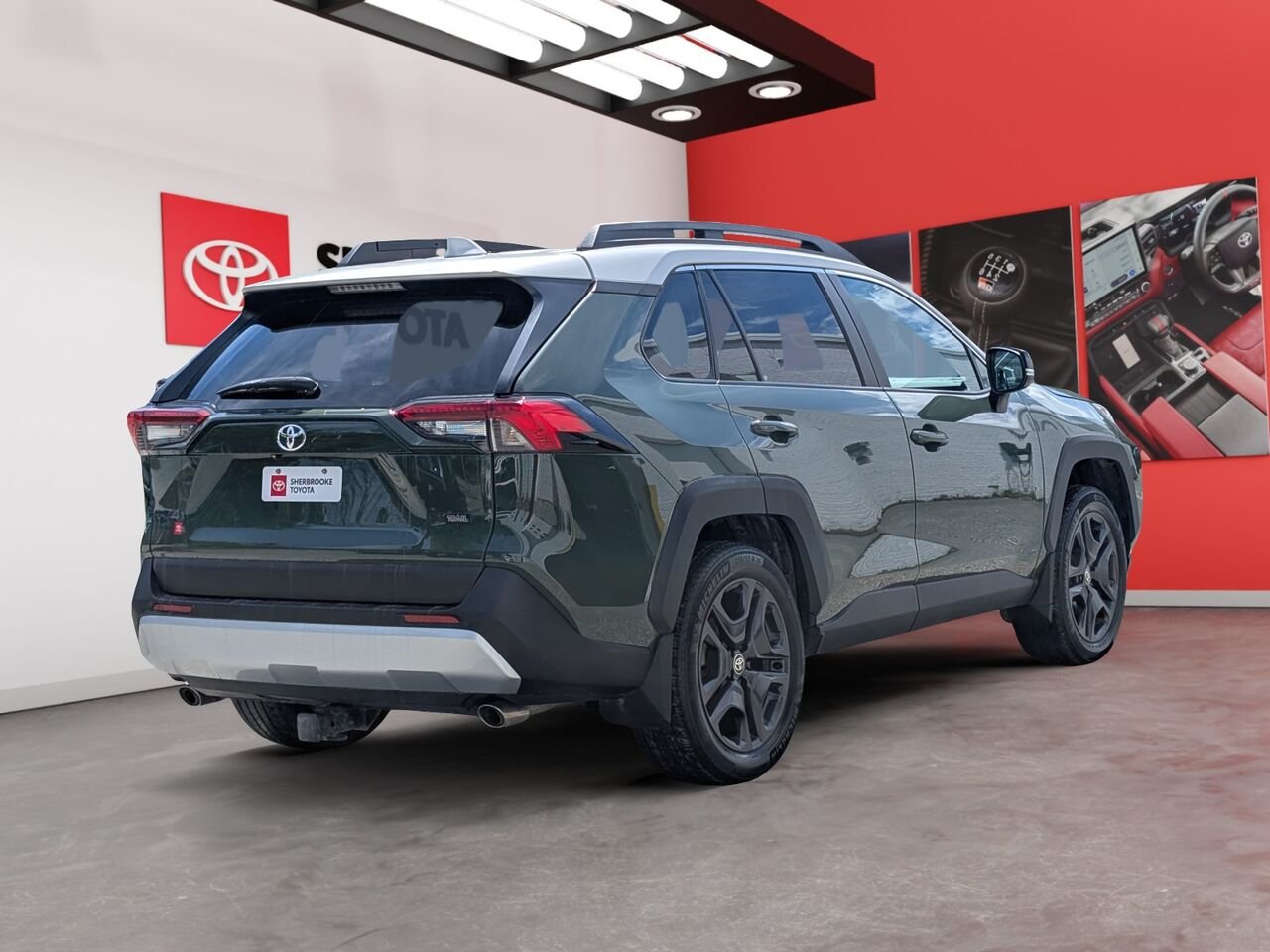 2024 Toyota RAV4 2T3J1RFV4RW425545 Army Green With Ice Edge Roof Sherbrooke - photo #3
