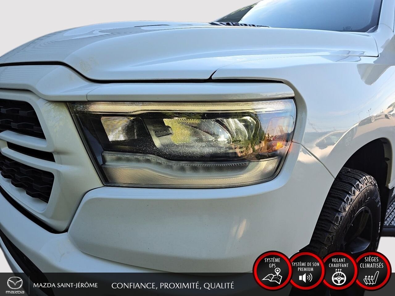 2022 Ram 1500 Sport | caisse de 5 pi 7 po | CUIR | 4X4 | White Saint-Jérôme - photo #1