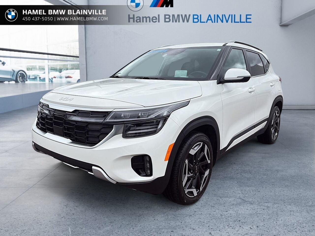 Kia Seltos SX TI avec intérieur noir 2025 Blanc Blainville - photo #0