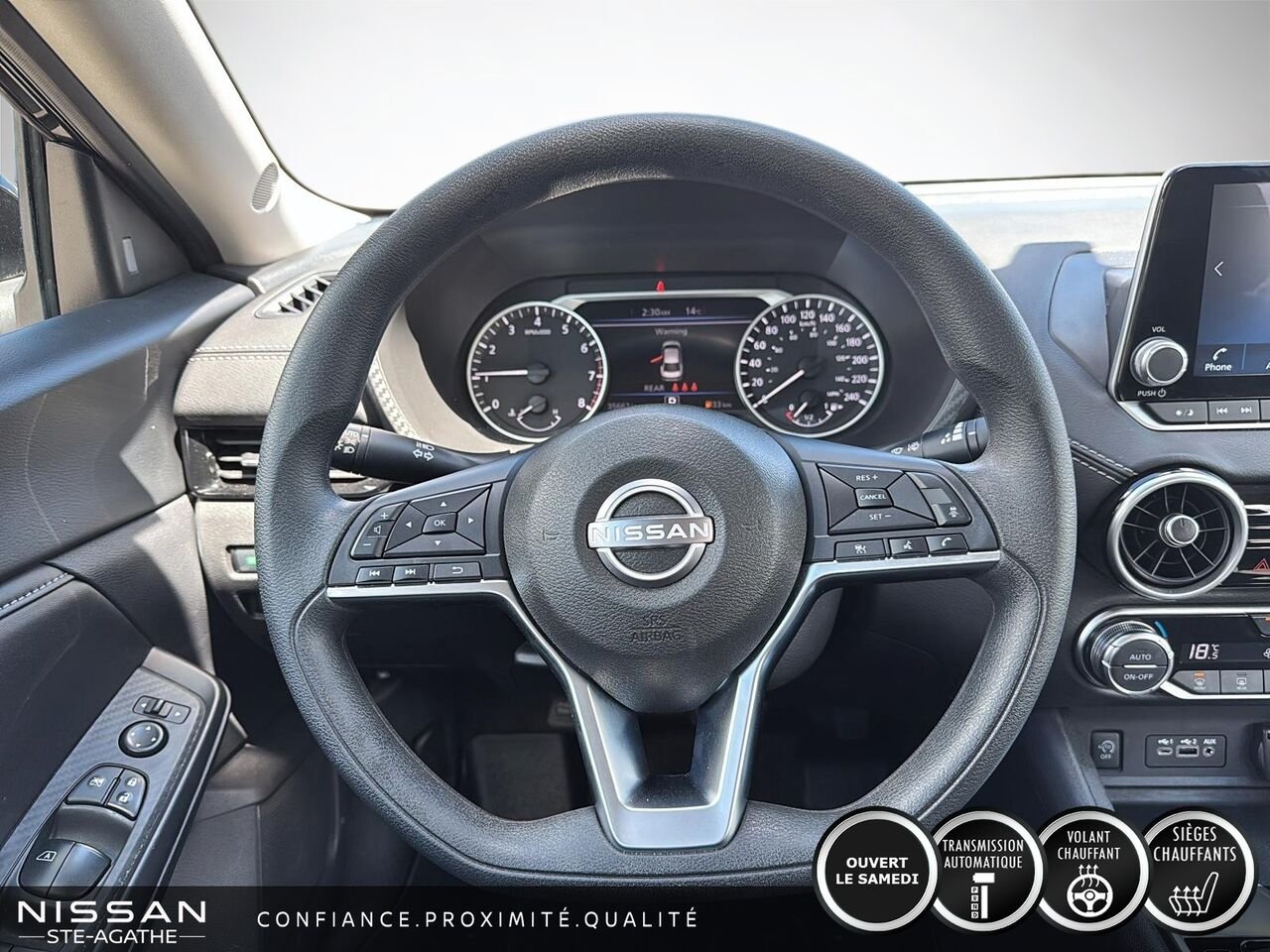 Nissan Sentra SV | CARPLAY | CAMÉRA DE RECUL | UN SEUL PROPRIÉTAIRE 2024 Noir Saint-Jérôme - photo #10