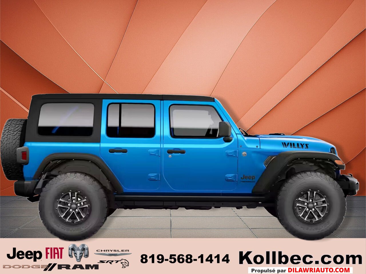 2026 JEEP Wrangler Willys 4 portes 4x4 Hydro Blue Pearl Ottawa & Gatineau - photo #1