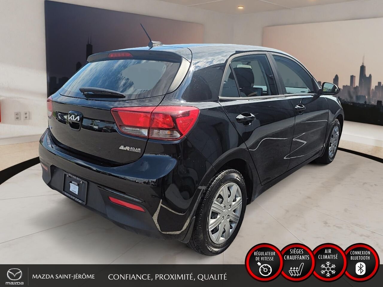 Kia Rio 5 portes LX+ | 50 728 KM | AUTOMATIQUE | CAMÉRA DE RECUL 2023 Noir Saint-Jérôme - photo #5
