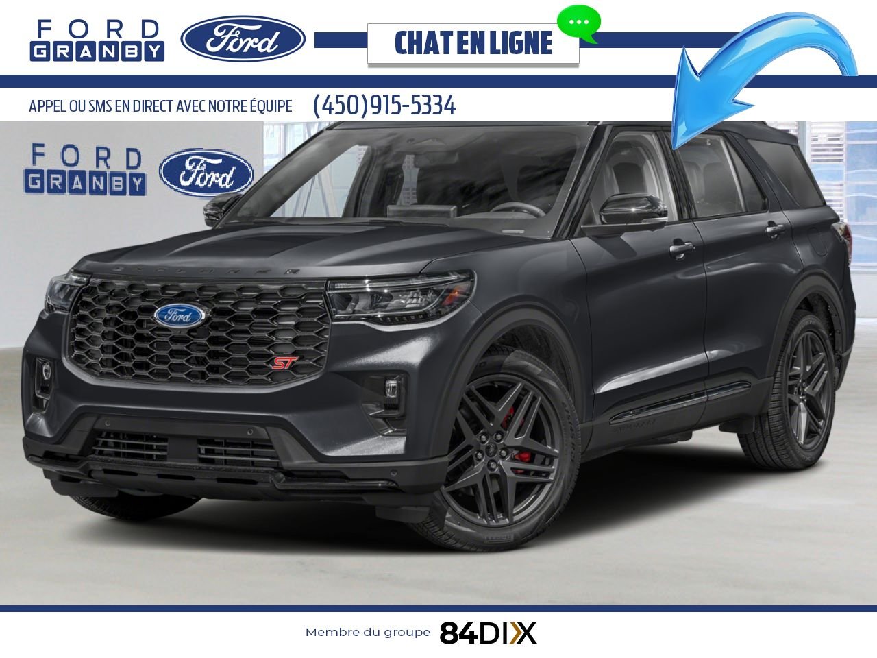 Ford Explorer 2026 Noir agate métallisé Granby - photo #0