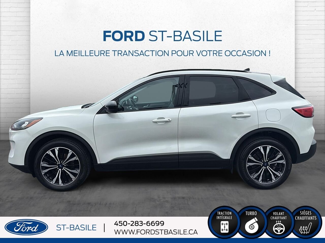 Ford Escape 2021 Blanc Saint-Basile-le-Grand - photo #2