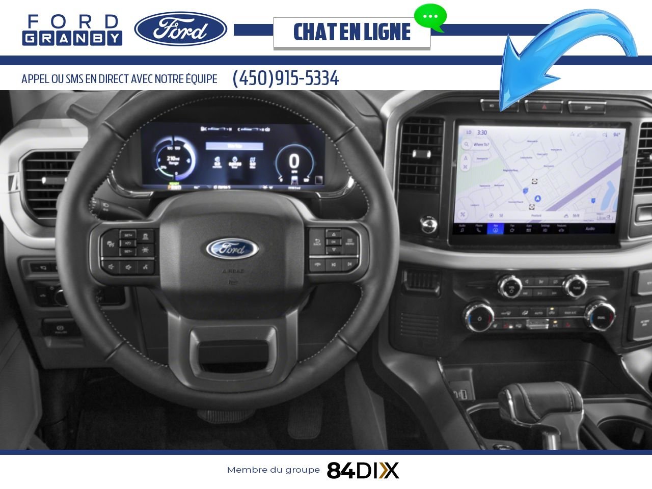 Ford F-150 Lightning 2025 Blanc Oxford Granby - photo #8
