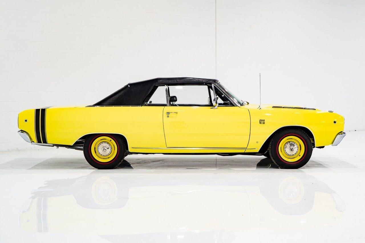 1968 Dodge Dart *PRIX EN USD* GTS Conv Matching #s 340 cu in With Original Built Sheet Yellow Montreal - photo #76