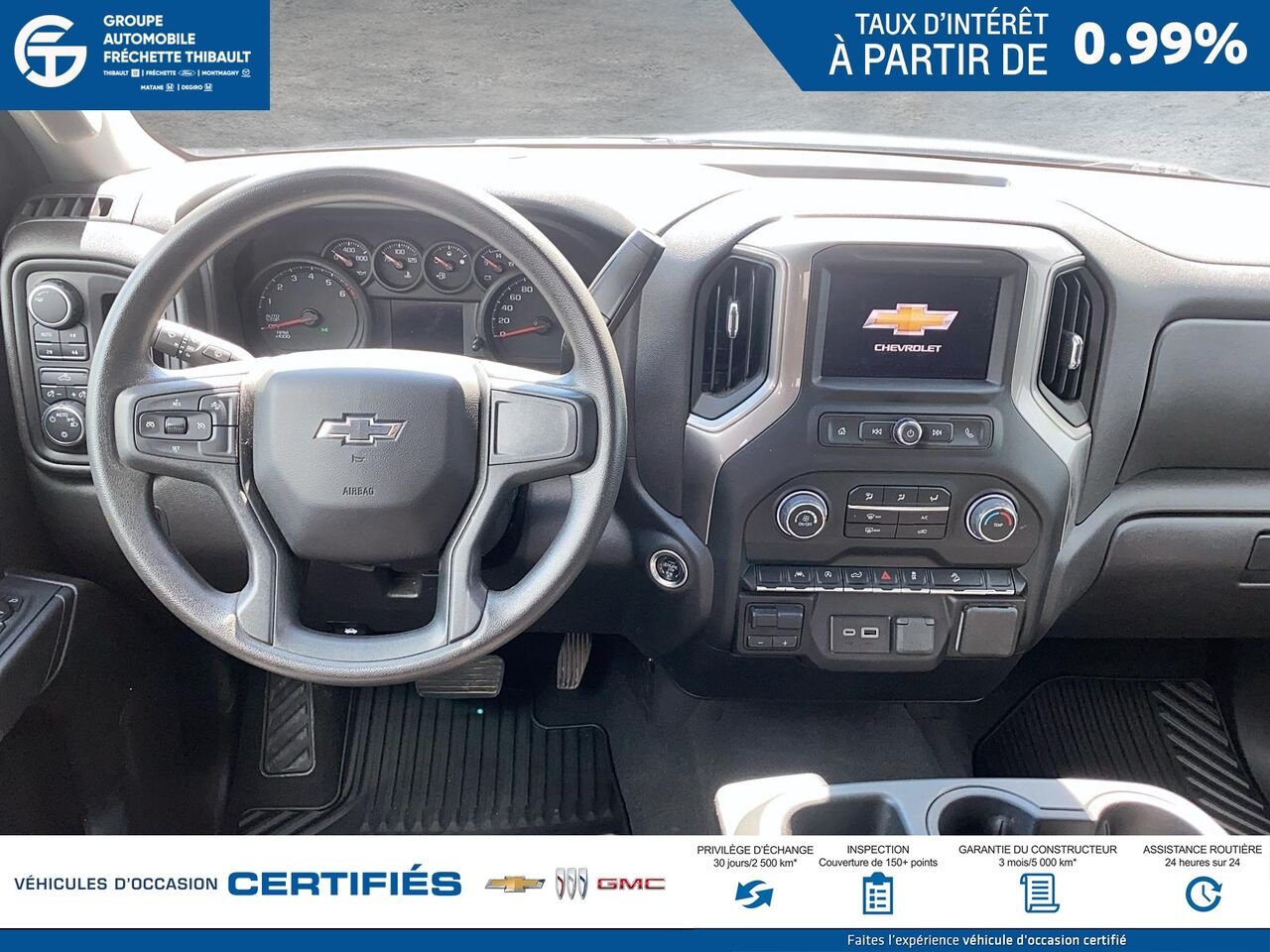 CHEVROLET SILVERADO Custom Trail Boss cabine multiplace 4RM 157 po 2025 Gris Montmagny - photo #8