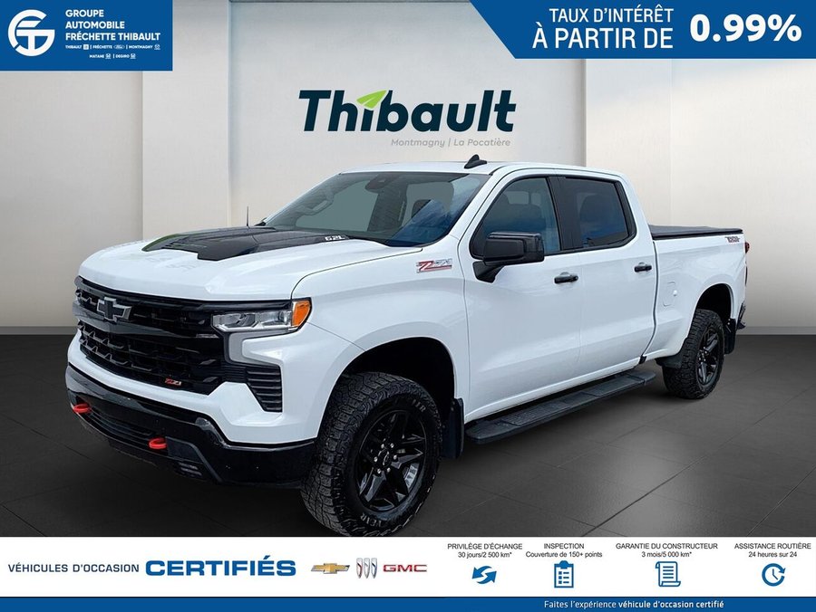 CHEVROLET SILVERADO LT Trail Boss cabine multiplace 4RM 157 po 2024 Blanc