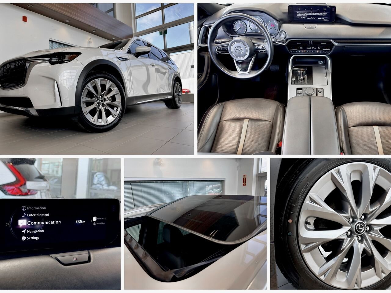 2024 Mazda CX-90 hybride léger White Notre-Dame-des-Prairies - photo #16