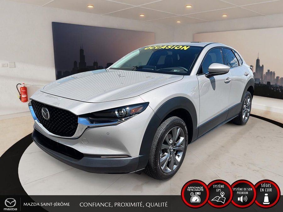 Mazda CX-30 GT | TOIT OUVRANT | CUIR | AWD | 2024 Gris