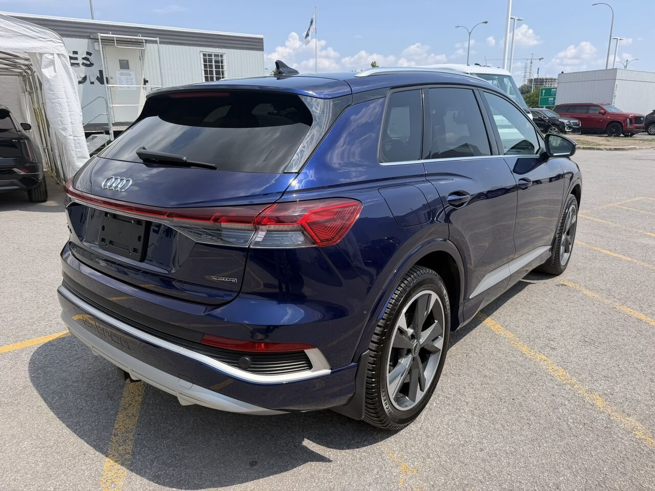 Audi Q4 e-tron 50 quattro 2023 Bleu Laval - photo #11