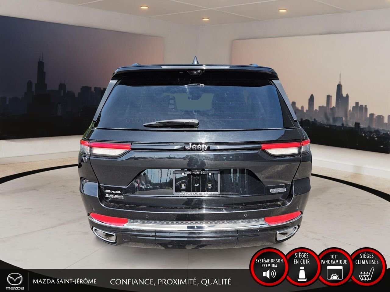 2023 Jeep Grand Cherokee Overland | TOIT PANORAMIQUE | AUDIO MCINTOSH | Black Saint-Jérôme - photo #6
