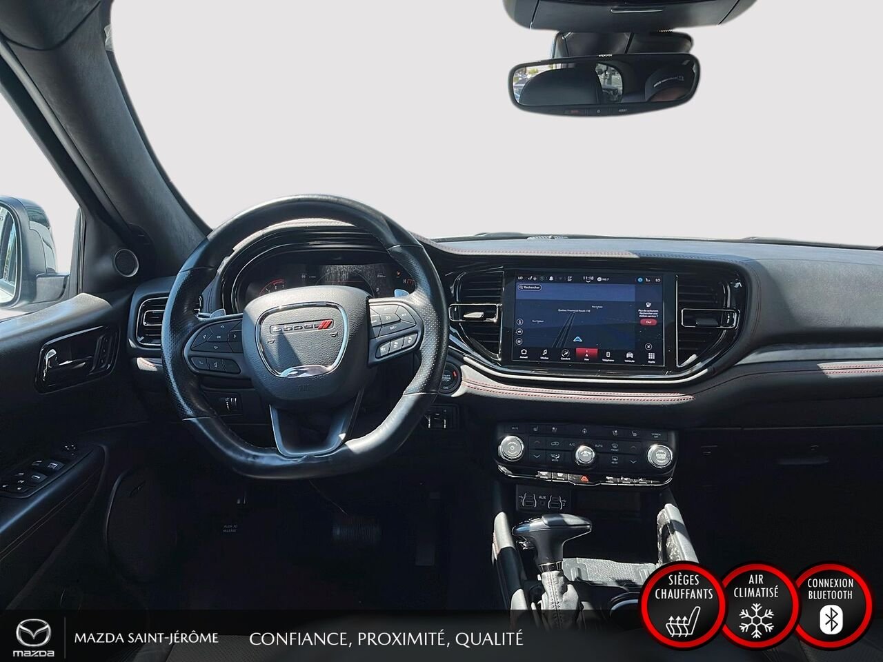 2024 Dodge Durango R/T Plus | GR.REMORQUAGE | TOIT OUVRANT | CUIR | White Saint-Jérôme - photo #24