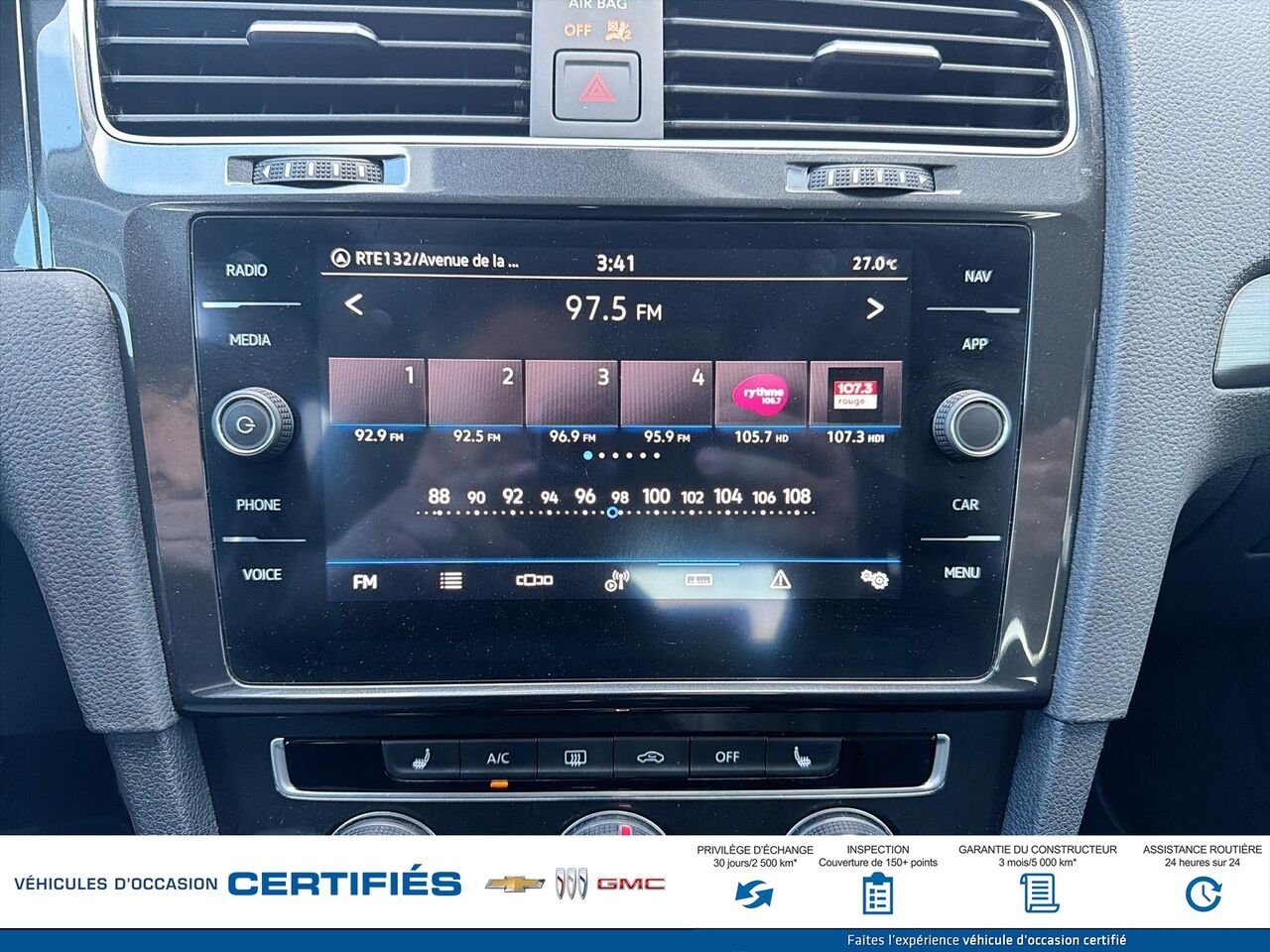 2021 Volkswagen Golf Comfortline 5 portes avec boîte manuelle White Montmagny - photo #14