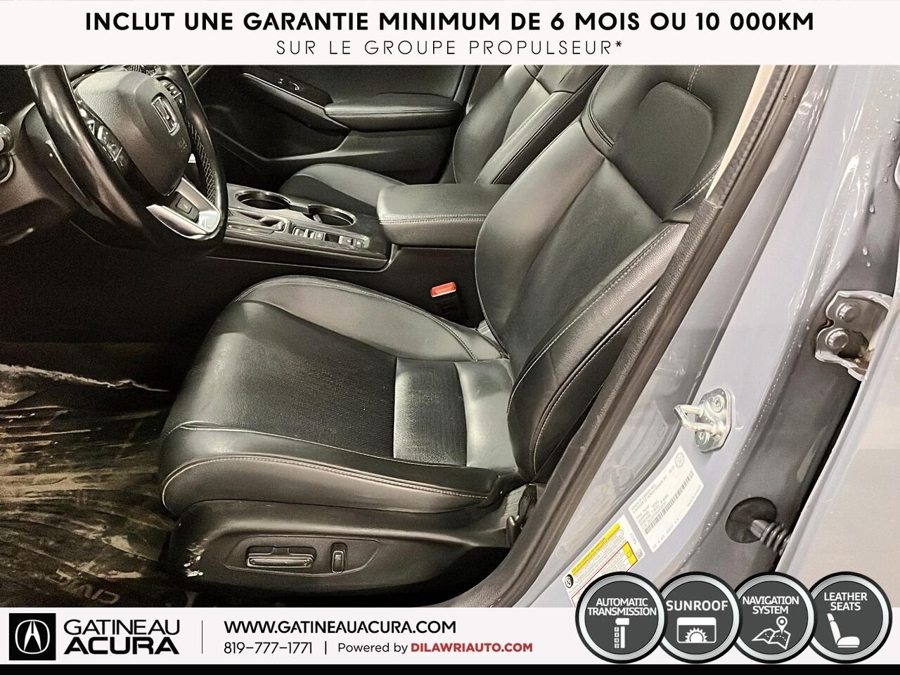 Honda Civic Touring 2022 Gris Ottawa & Gatineau - photo #8