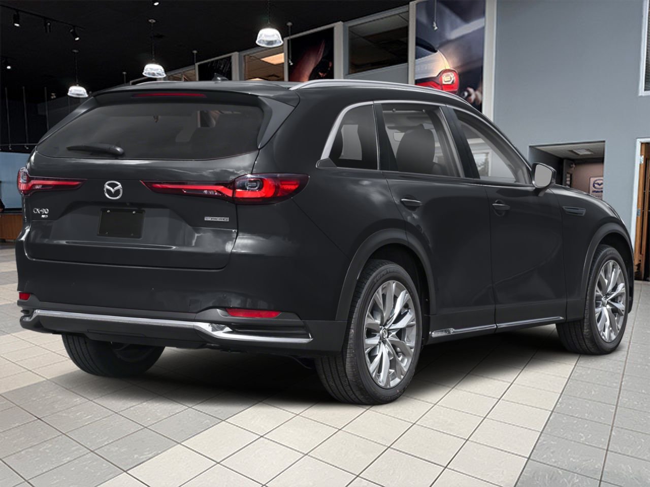 MAZDA CX-90 hybride léger 2026 Noir de jais mica Notre-Dame-des-Prairies - photo #1