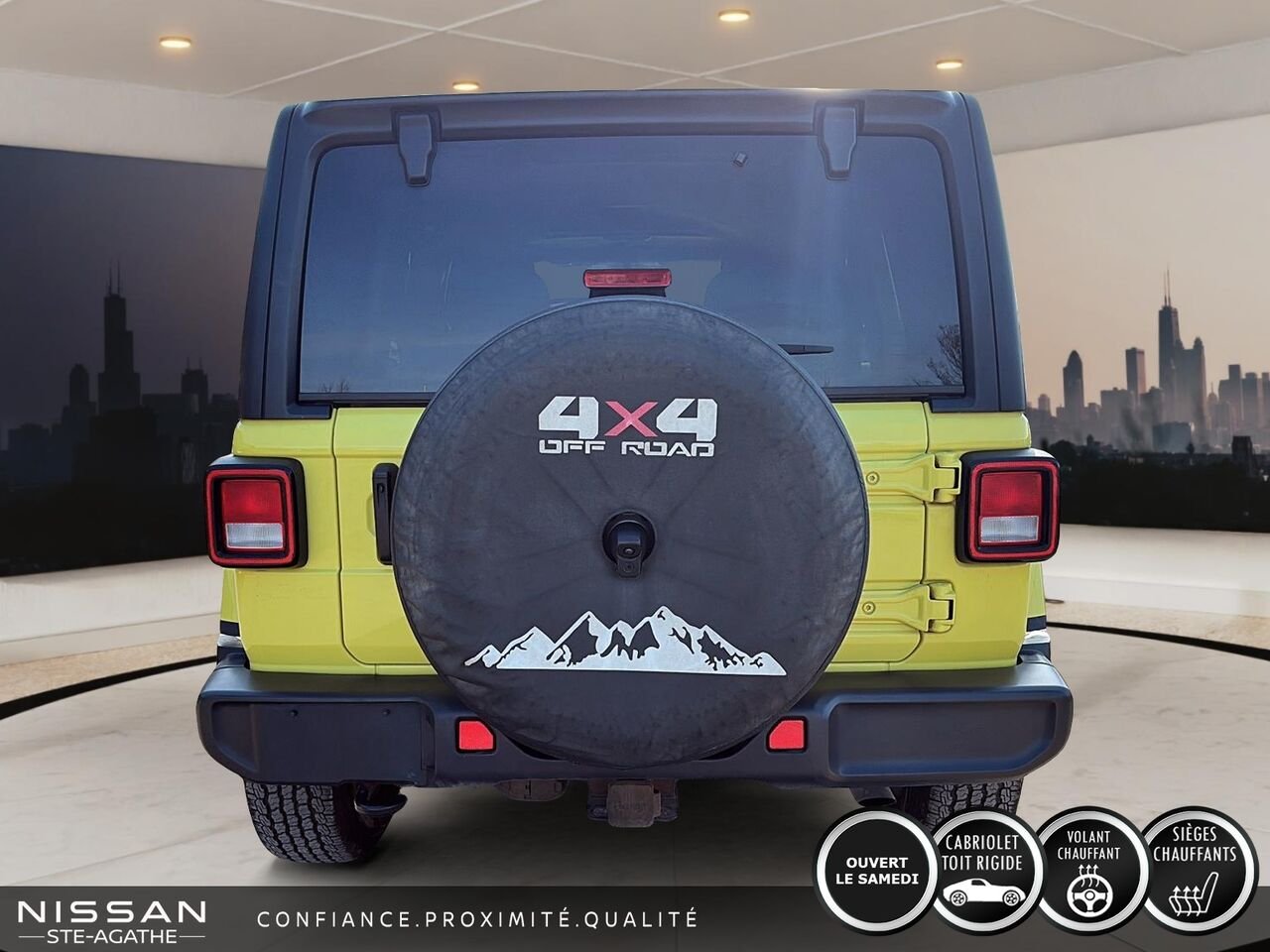 Jeep Wrangler Sahara | V6 | 4X4 | 4 PORTES | 2023 Jaune Saint-Jérôme - photo #3