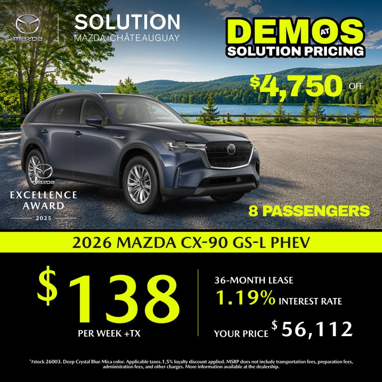 Solution mazda promo aout CX 90 GS L PHEV 2026 EN