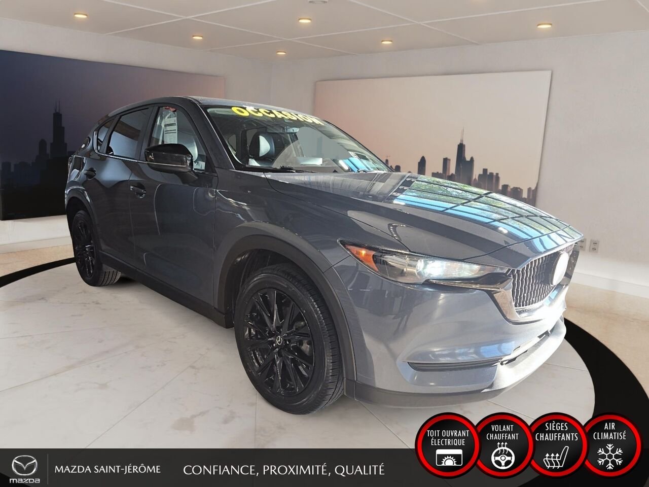 2021 Mazda CX-5 Édition Kuro | CUIR | TOIT OUVRANT | AWD | Grey Saint-Jérôme - photo #3