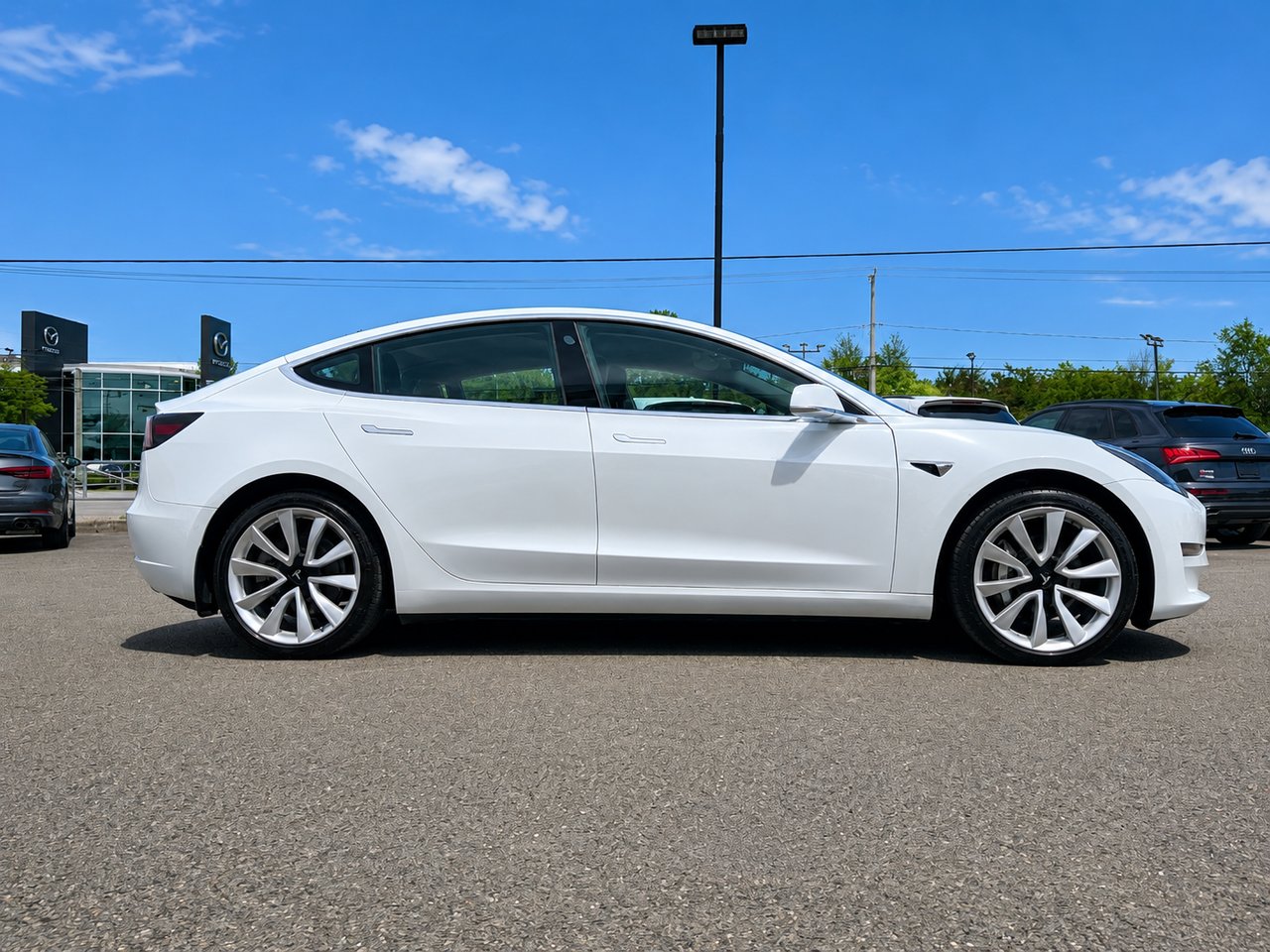 Tesla Model 3 2019 Blanc Granby - photo #7