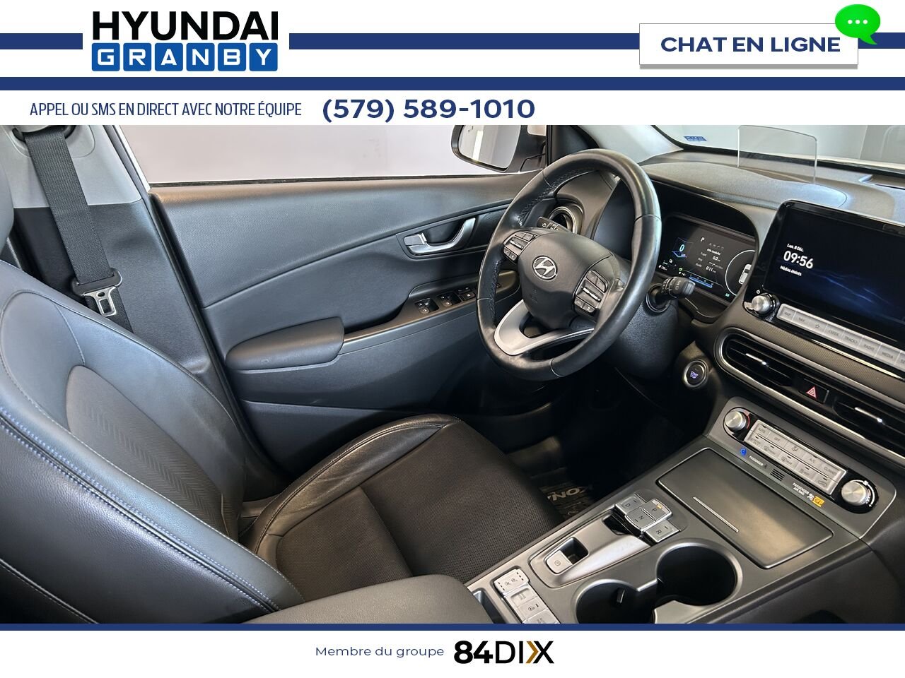 Hyundai Kona électrique 2023 Blanc Granby - photo #23