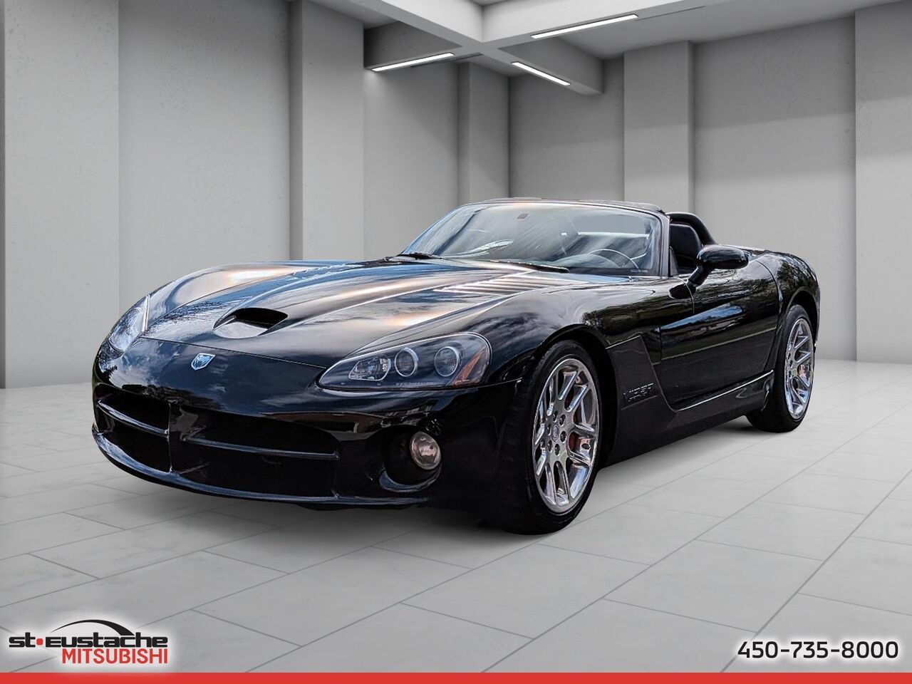 Black 2005 Dodge Viper Convertible Rear-Wheel Drive Manual